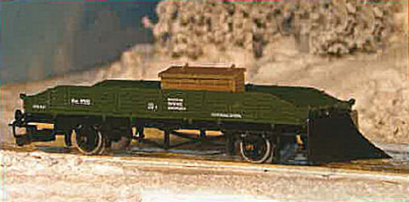 Peresvet. Model pługa odśnieżnego zamontowanego na wagonie kolejowym. Numer katalogowy 4110.