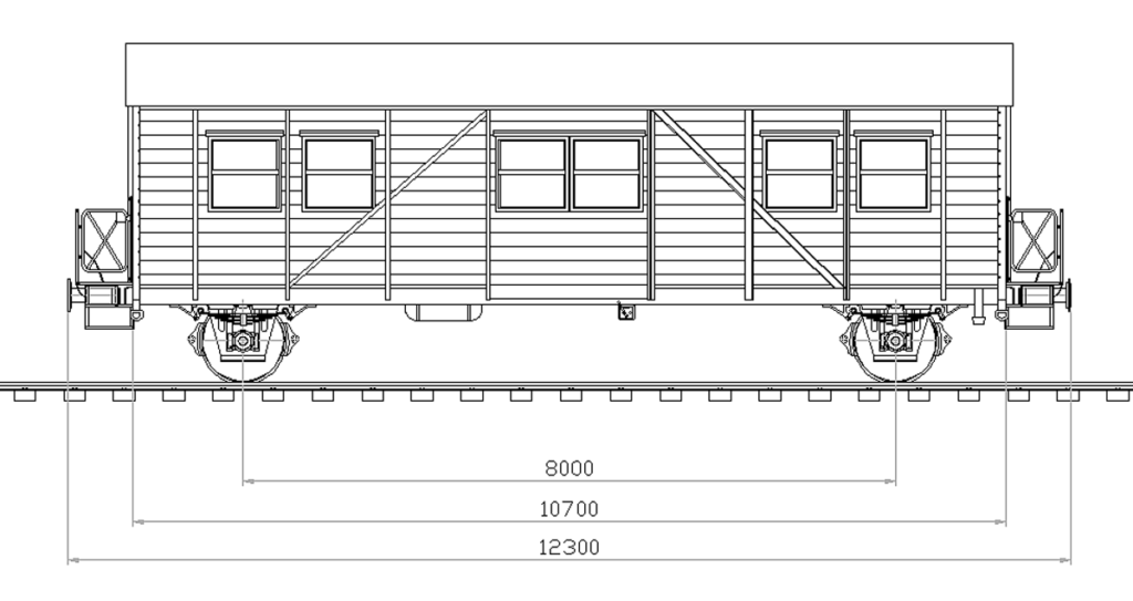 Schemat budowy wagonu MCi-43. Rys. Christian Lindecke/Wikimedia. lic. Creative Commons 3.0